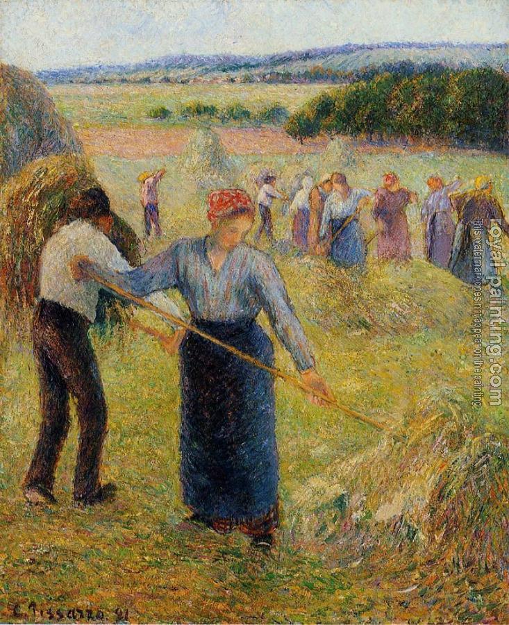 Camille Pissarro : Haymaking at Eragny Camille Pissarro : Haymaking at Eragny